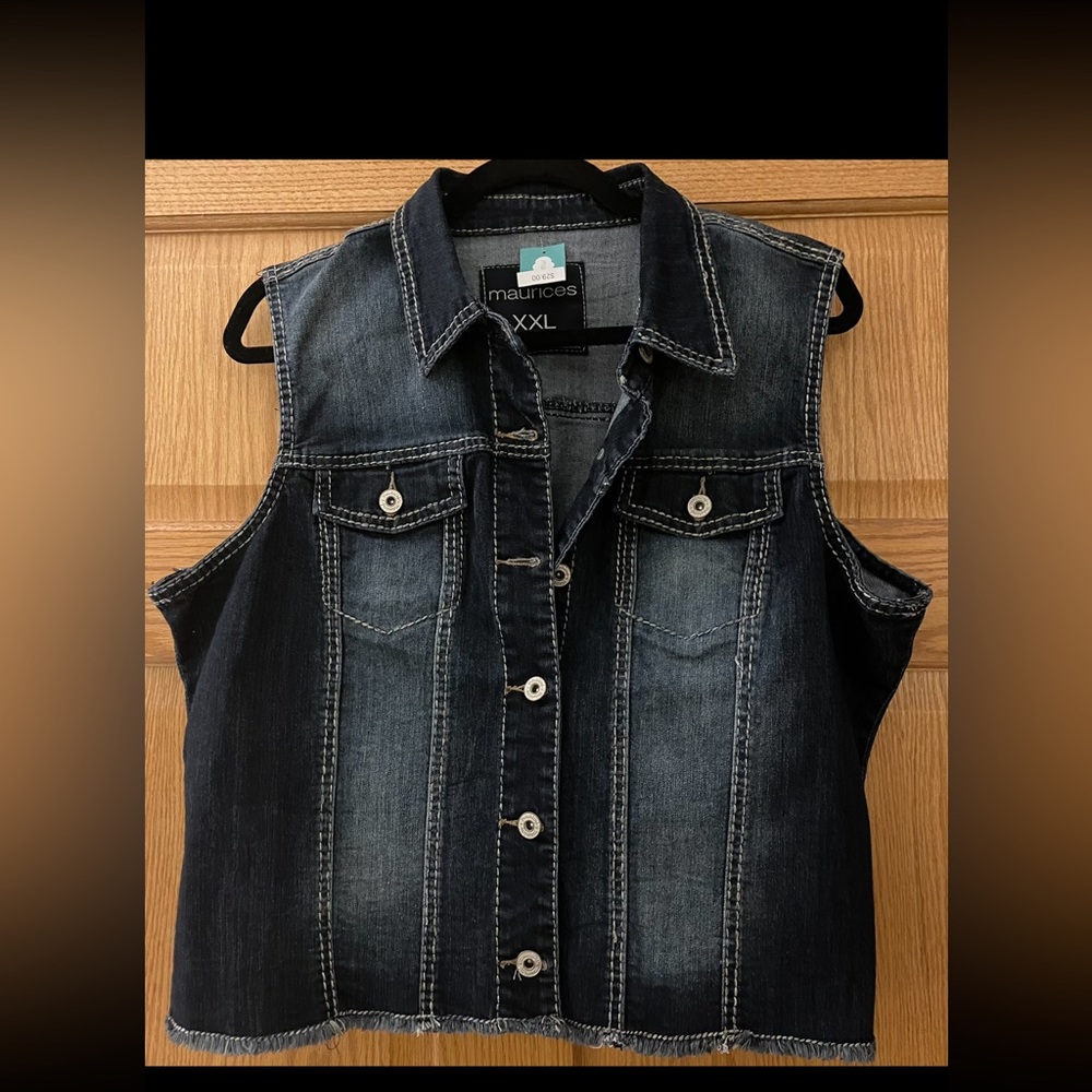 NWT Stretchy Denim Vest XXL from Maurice’s